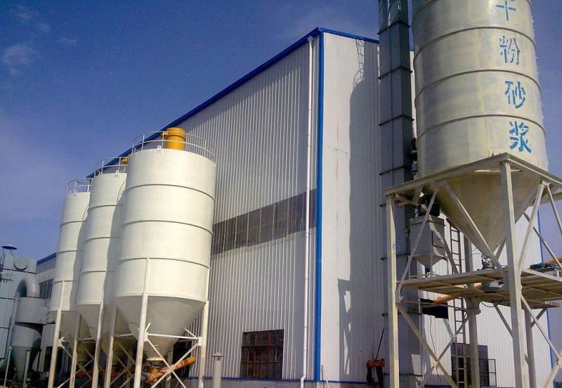 連續(xù)式干混砂漿攪拌機(jī)及儲(chǔ)料罐