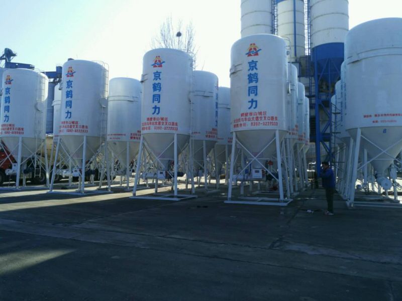 連續(xù)式干混砂漿攪拌機(jī)及儲(chǔ)料罐